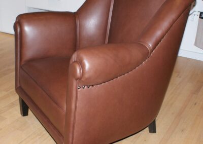 Lænestol med lækkert læder betræk
